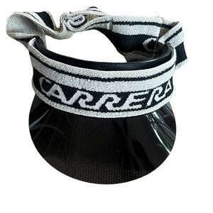 Vintage 1980s Black/White
Carrera Sunglasses-Headband
Sun Visor Combo
